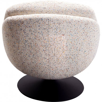 Fauteuil pivotant et repose-pieds Stanford Kare Design