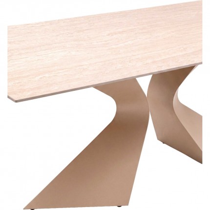 Table Gloria Travertino 200x100cm macchiato Kare Design