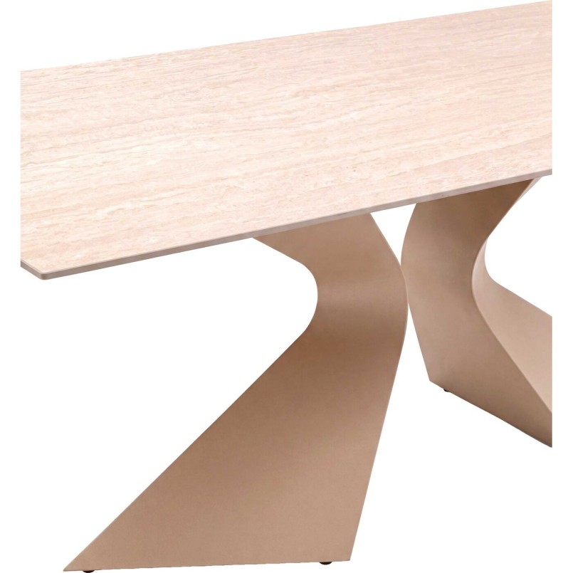 Table Gloria Travertino 200x100cm macchiato Kare Design