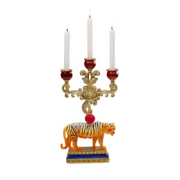 Porte-bougies Tiger Tre 43cm