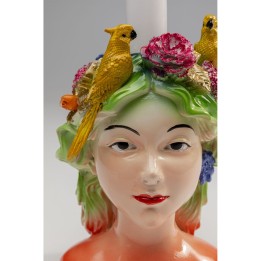 Porte-bougies Parrot Lady 15cm