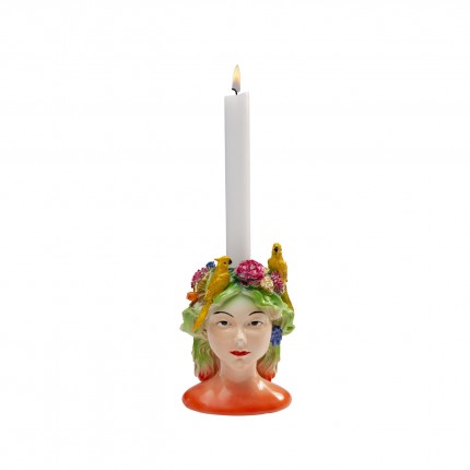 Candle Holder parrots lady Kare Design