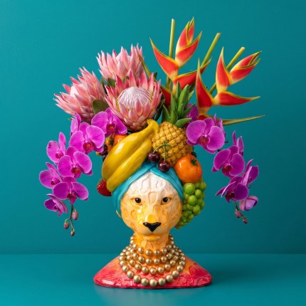 Vase félin fruité 28cm Kare Design