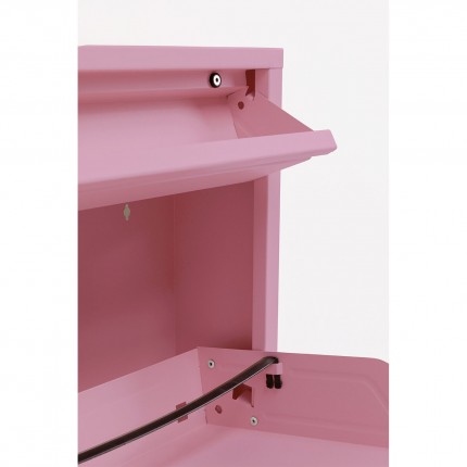 Casier à chaussures Caruso rose 2+1 tiroirs Kare Design