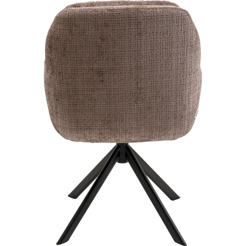 Chaise pivotante Molly taupe