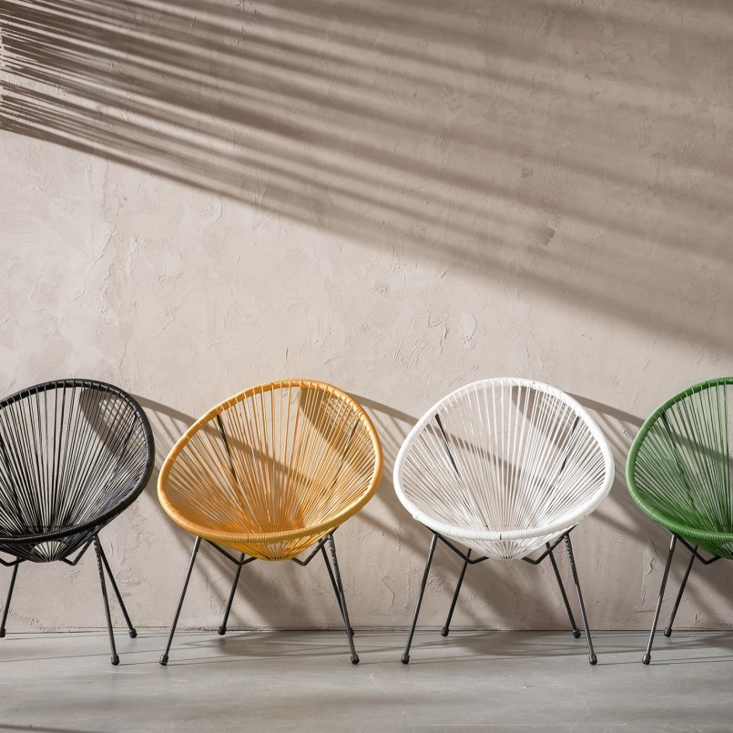 Fauteuil de jardin jaune - Acapulco - Kare Design