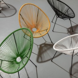 Fauteuil de jardin jaune - Acapulco - Kare Design
