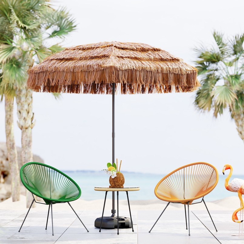Yellow garden armchair - Acapulco - Kare Design