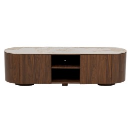 Meuble TV brun plateau en grès - Ruben - Kare Design