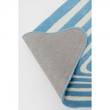 Tapis Electric Diamond bleu Kare Design