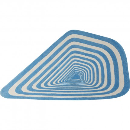 Tapis Electric Diamond bleu Kare Design