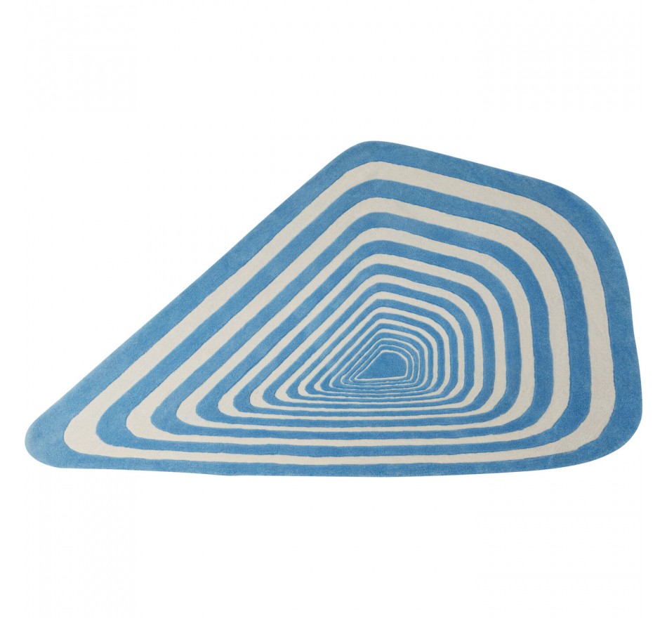 Tapis Electric Diamond bleu Kare Design