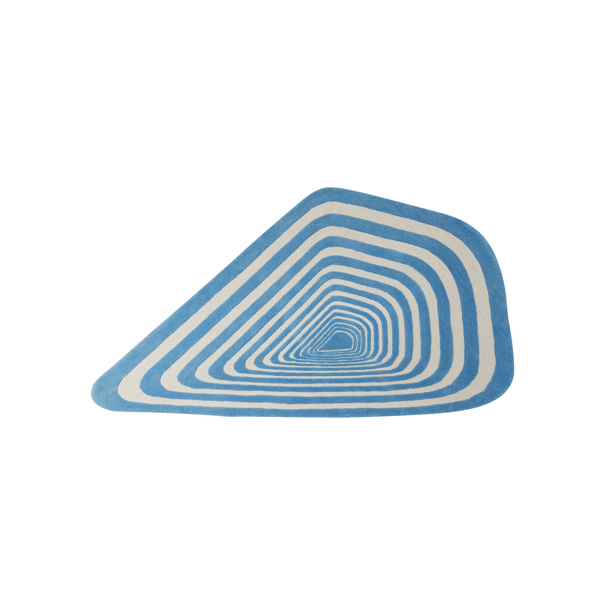 Tapis Electric Diamond bleu Kare Design