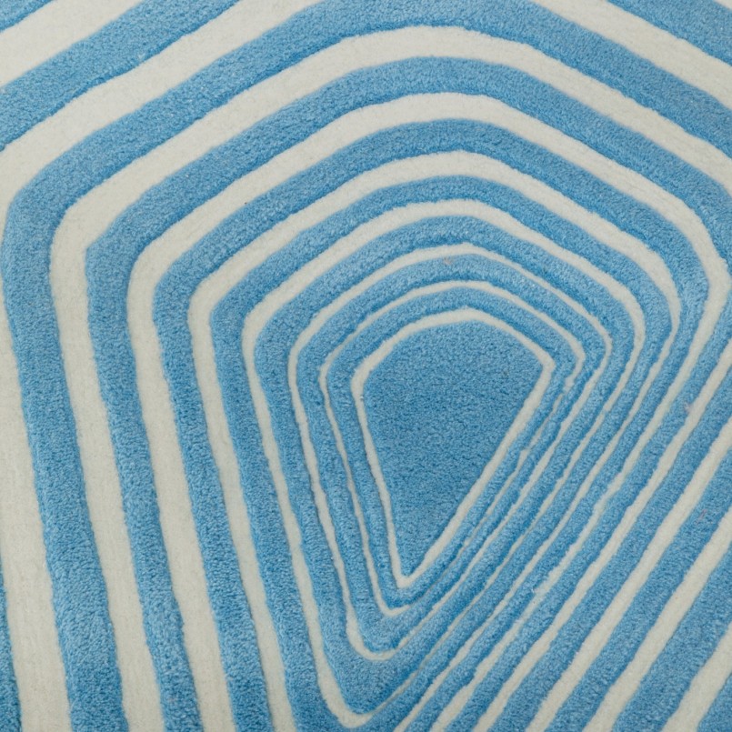Tapis géométrique bleu - Electric Diamond - Kare Design