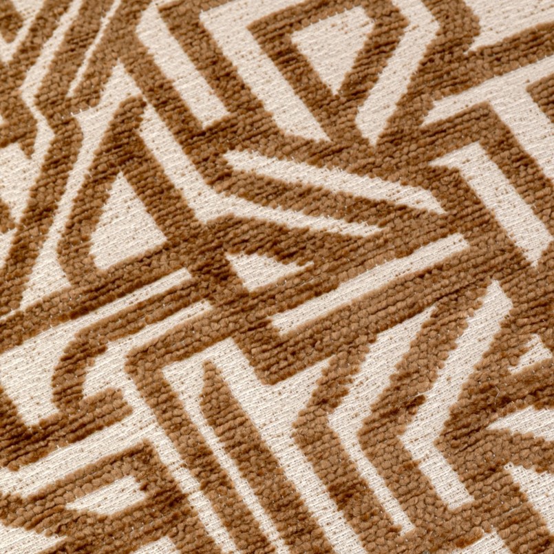 Fauteuil pivotant beige et marron - Mimi Maze - Kare Design
