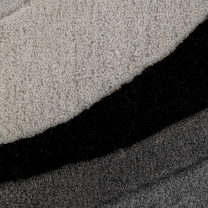 Tapis dégradé gris en vagues - Aura - Kare Design