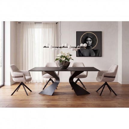Swivel chair with armrests Olivia Kare Design