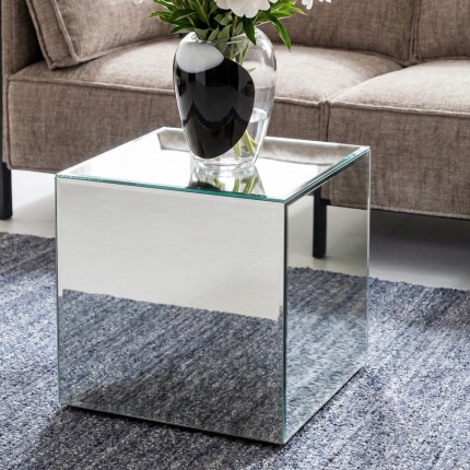 Table d'appoint Luxury 45x45cm argent Kare Design