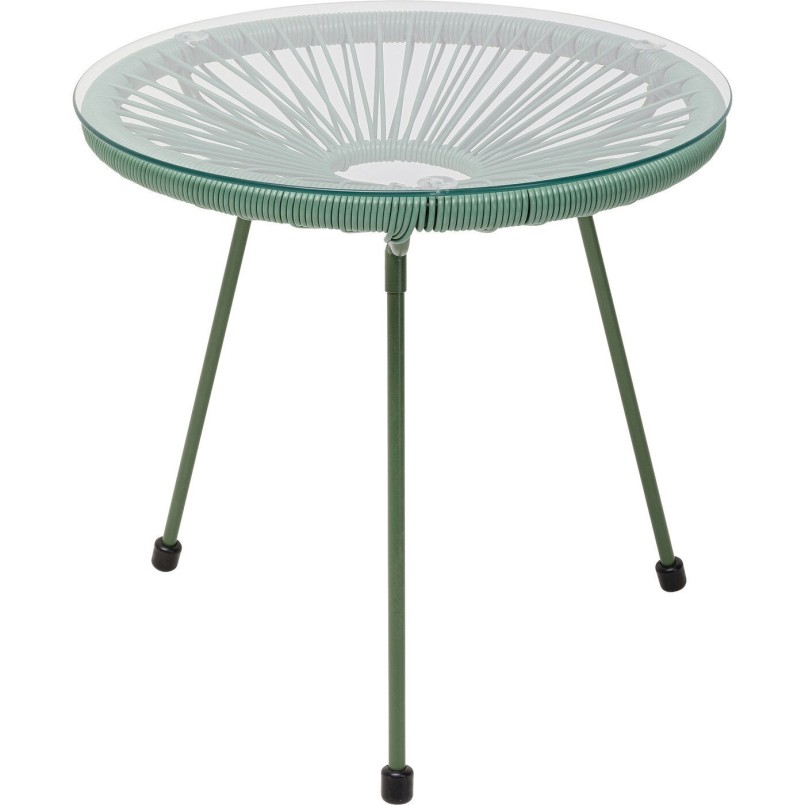 Fauteuil de jardin vert et table d'appoint - Acapulco - Kare Design