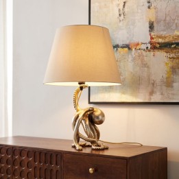 Lampe pieuvre dorée et beige - Kare Design