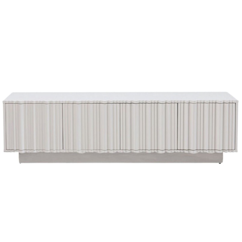 Meuble TV gris au relief ondulé - Stucco - Kare Design