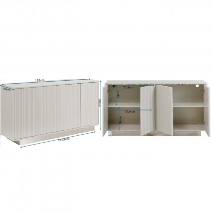 Sideboard Stucco grey Kare Design