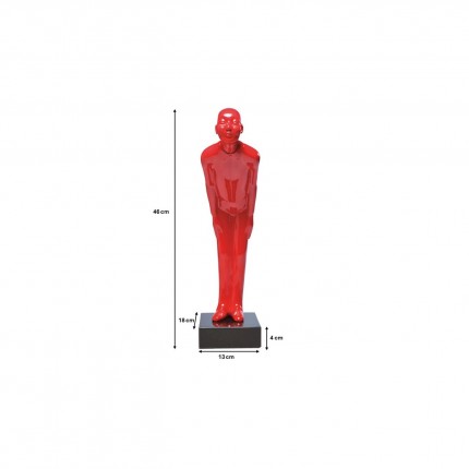 Déco Welcome Guest 46cm rouge Kare Design