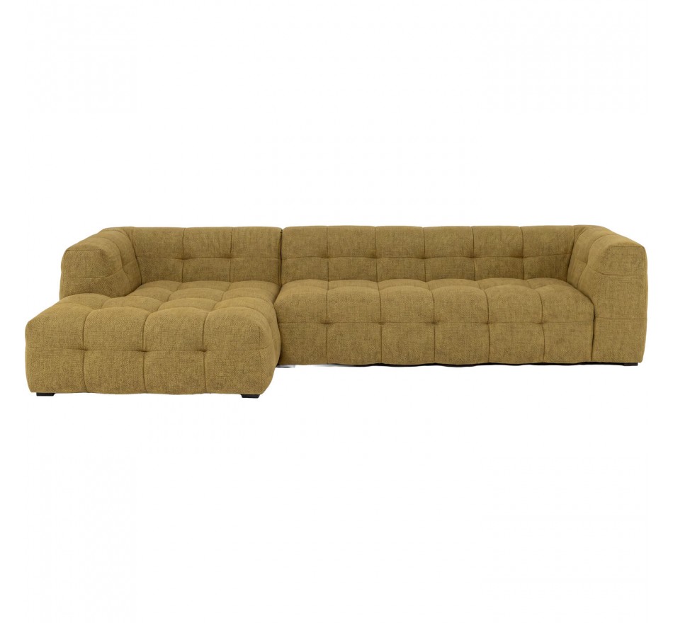 Corner Sofa Salamanca golden brown right Kare Design