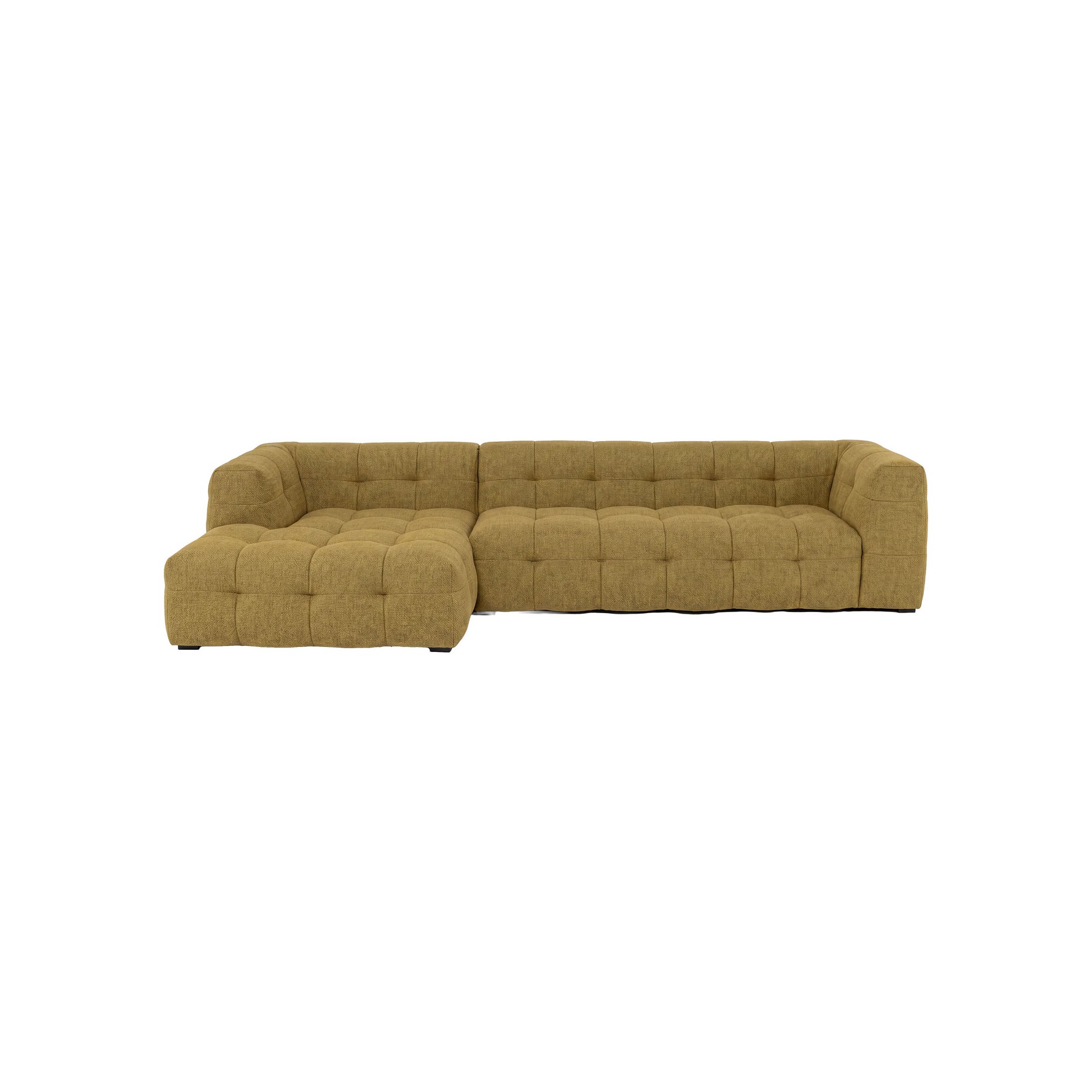 Corner Sofa Salamanca golden brown right Kare Design