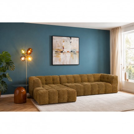 Corner Sofa Salamanca golden brown left Kare Design