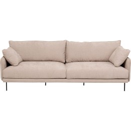 Canapé scandinave 3 places crème - Edna - Kare Design