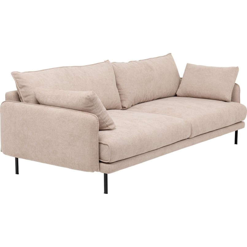 Canapé scandinave 3 places crème - Edna - Kare Design