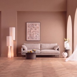 Canapé scandinave 3 places crème - Edna - Kare Design