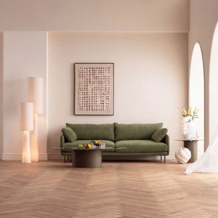 Sofa Edna 3-Seater green Kare Design