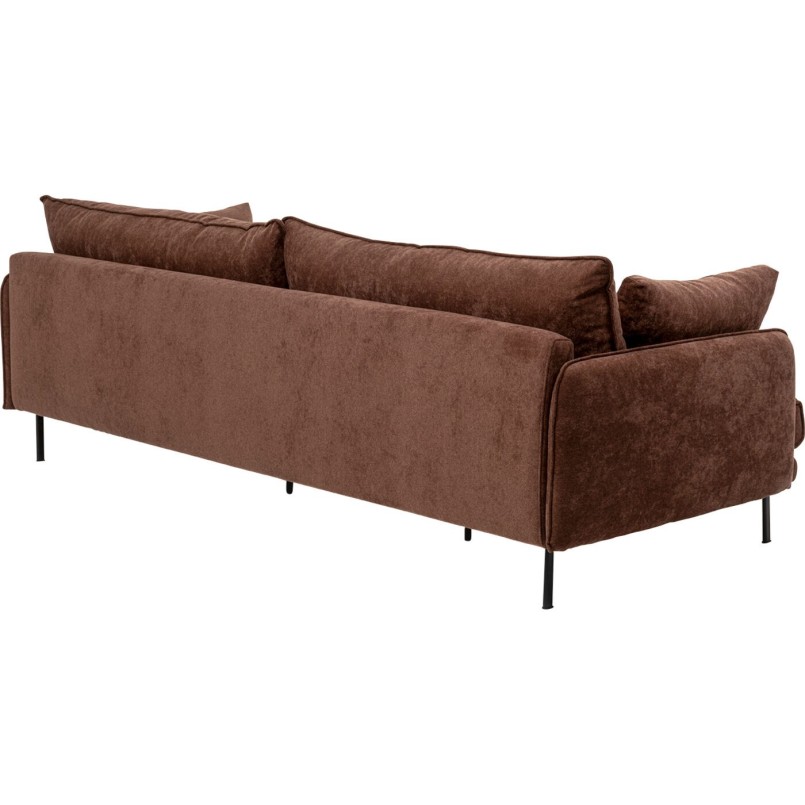 Canapé 3-Sitzer Edna marron foncé 245cm