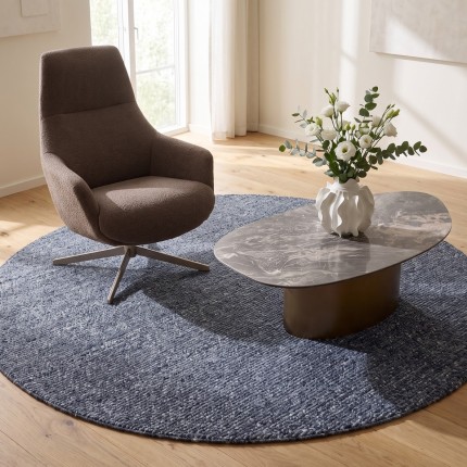 Tapis Boucara 250cm bleu Kare Design