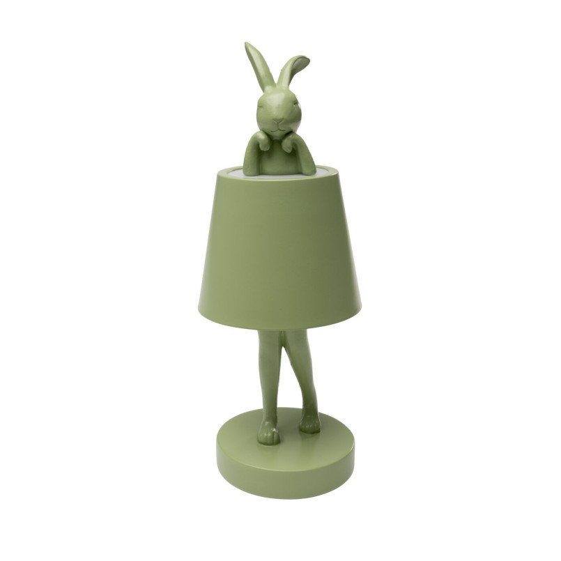 Lampe rechargeable lapin vert matcha - Kare Design