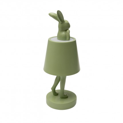Lampe Animal lapin LED 29cm vert matcha Kare Design