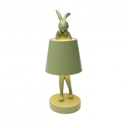 Lampe Animal lapin LED 29cm vert matcha Kare Design