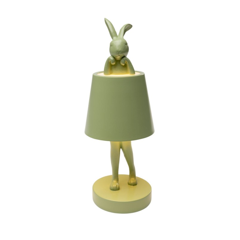 Table Lamp Animal rabbit LED 29cm green matcha Kare Design