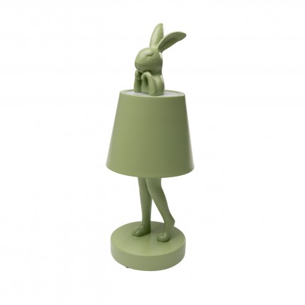Table Lamp Animal rabbit LED 29cm green matcha Kare Design