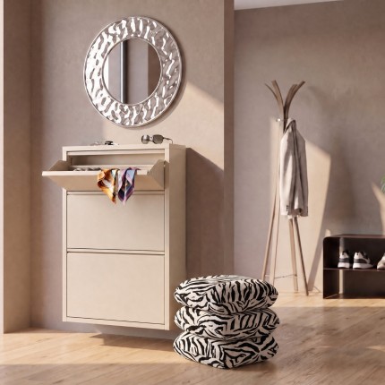 Swivel Stool Pepino 45x45cm tiger black Kare Design