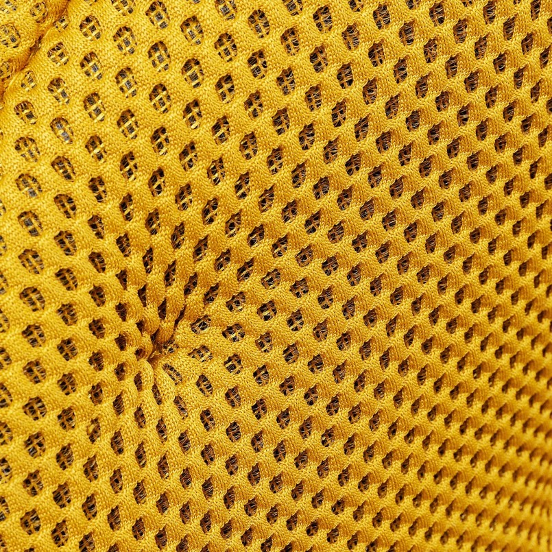 Chaise pivotante avec accoudoirs jaune - Carlito Mesh - Kare Design