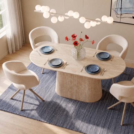 Table Alma Travertino 180x90cm Kare Design