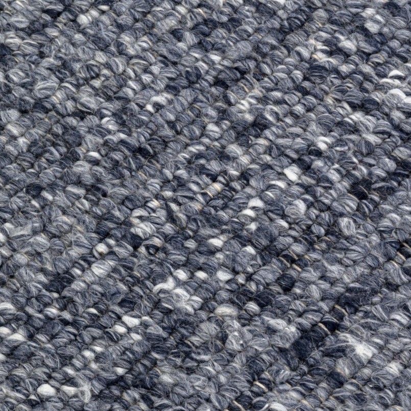 Tapis rond bleu - Boucara - Kare Design