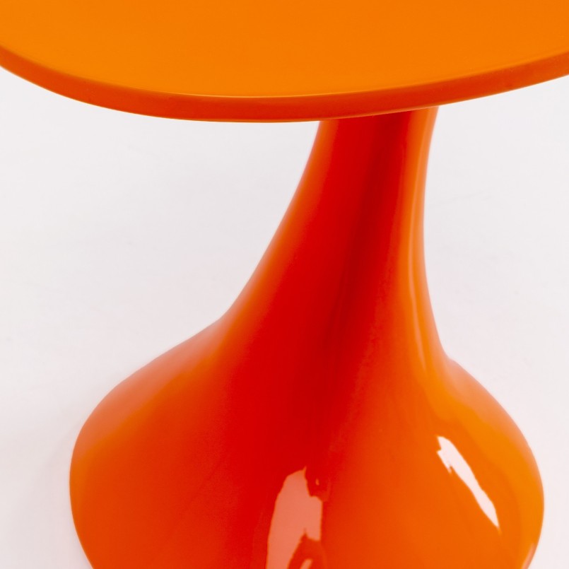 Table d'appoint ovale orange - Lolly - Kare Design
