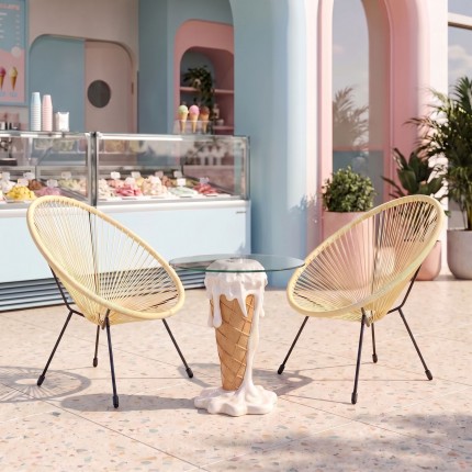 Side Table icecream Ø48cm vanilla Kare Design