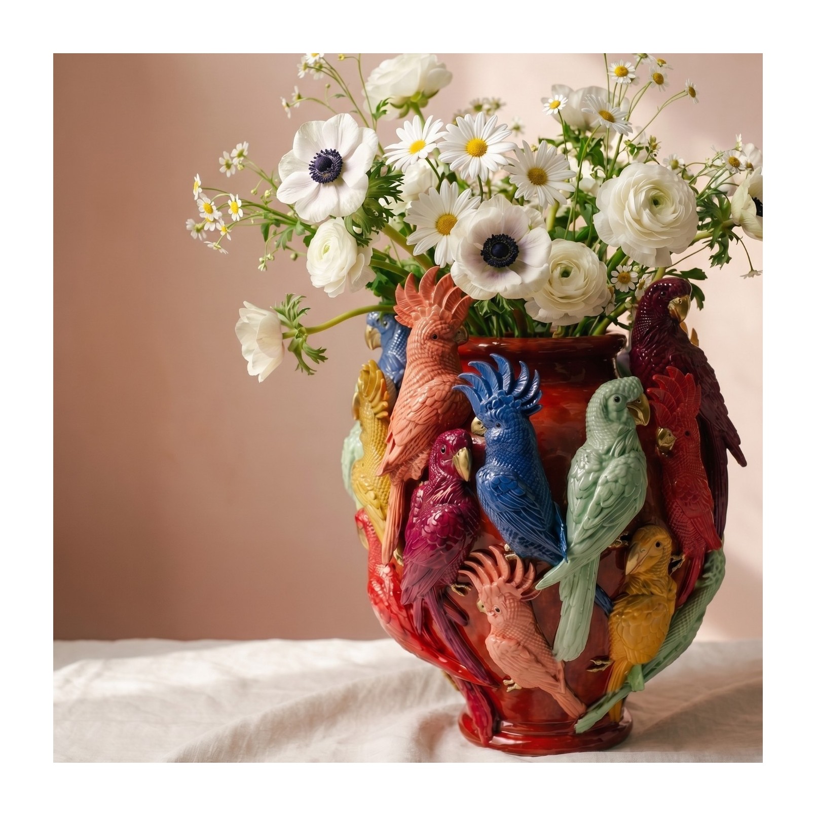 Vase parrots Kare Design