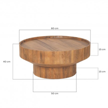Table basse Tessa 80cm Kare Design