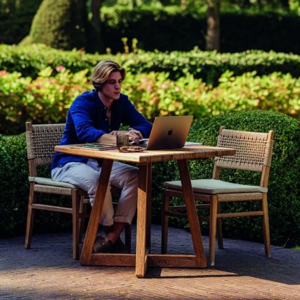 Table de jardin Ella carrée 80x80cm Gescova